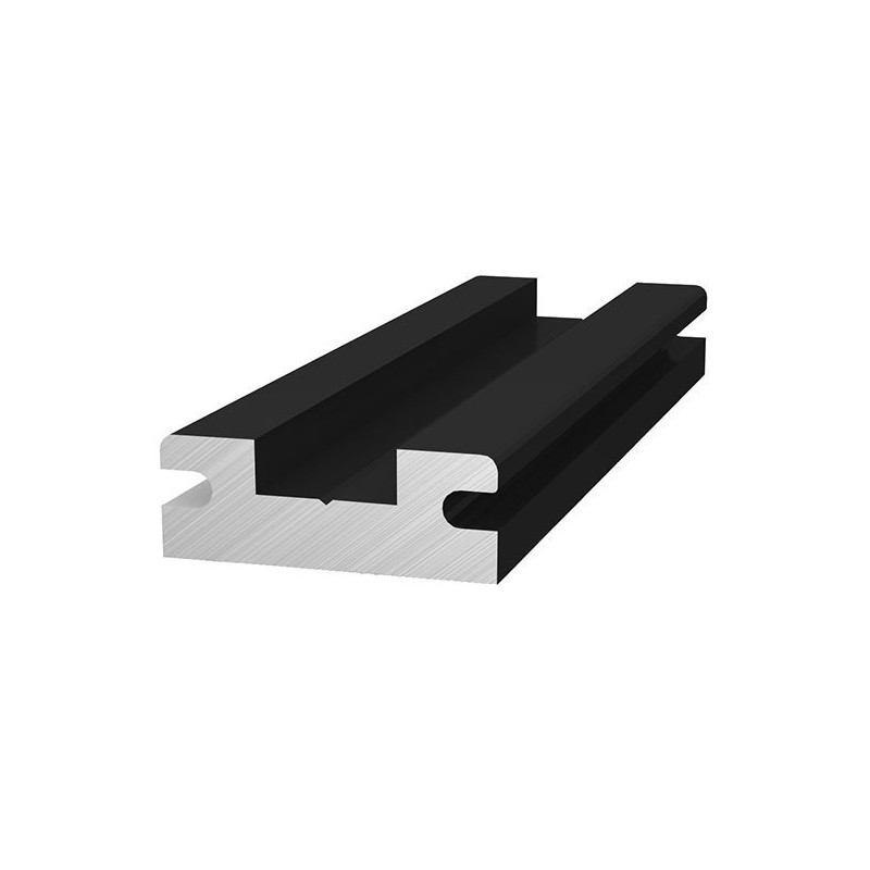 Insertion rail Rail connector black anodized