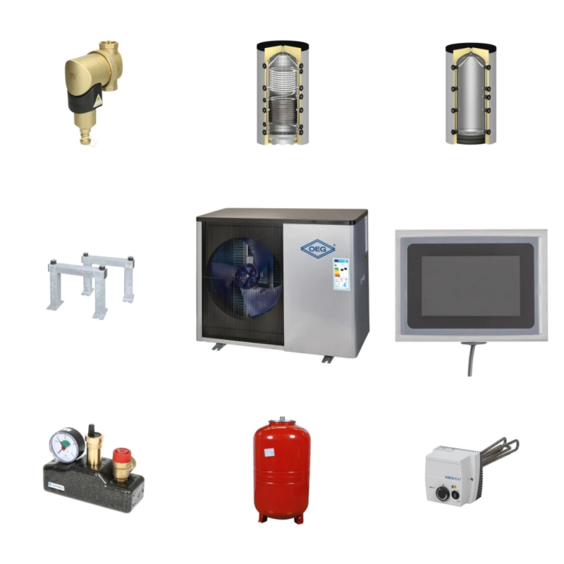 12 kW warmtepomppakket 800/725