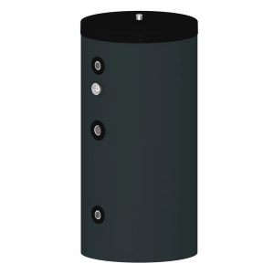 Verswaterboiler 200 liter met 1 buiswarmtewisselaar (Antraciet)