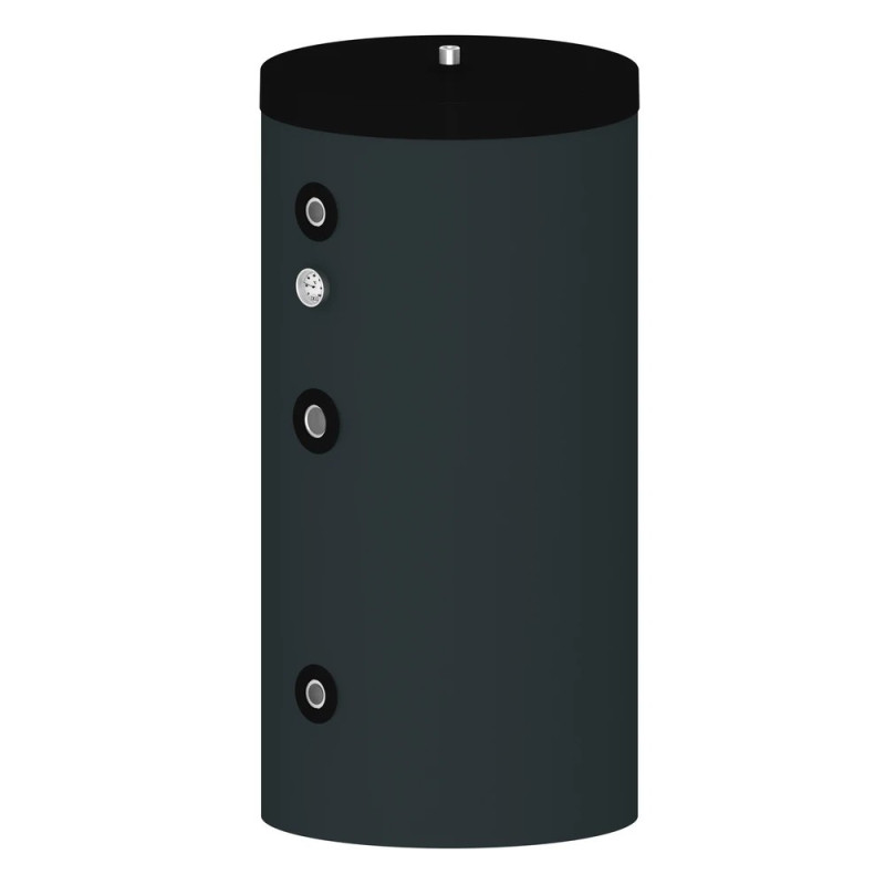 Verswaterboiler 200 liter met 1 buiswarmtewisselaar (Antraciet)
