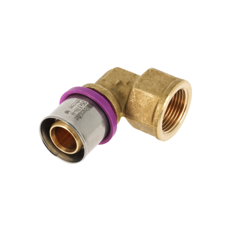 BONFIX 2001155 - Perskoppeling knie 90° - Messing - 26 x 1" G F