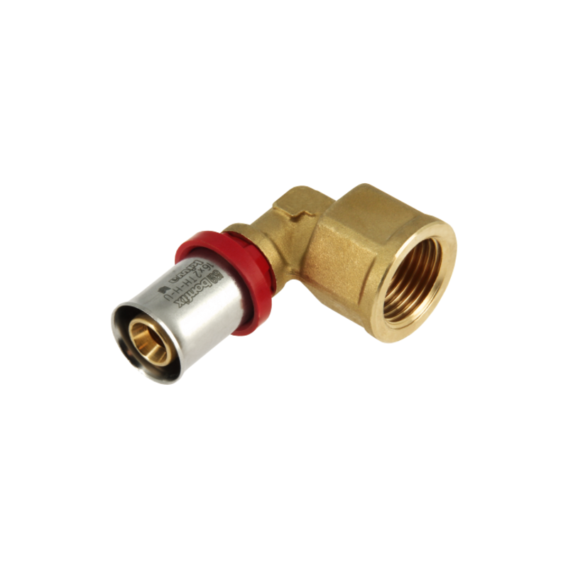 BONFIX 2001105 - Perskoppeling knie 90° - Messing - 16 x 1/2'' G F