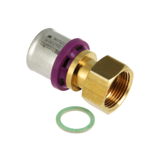 BONFIX 2002040 - Perskoppeling recht - Messing - 26 x 1'' G F