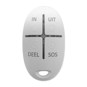 Ajax SpaceControl, wit, draadloze afstandsbed. met lasering