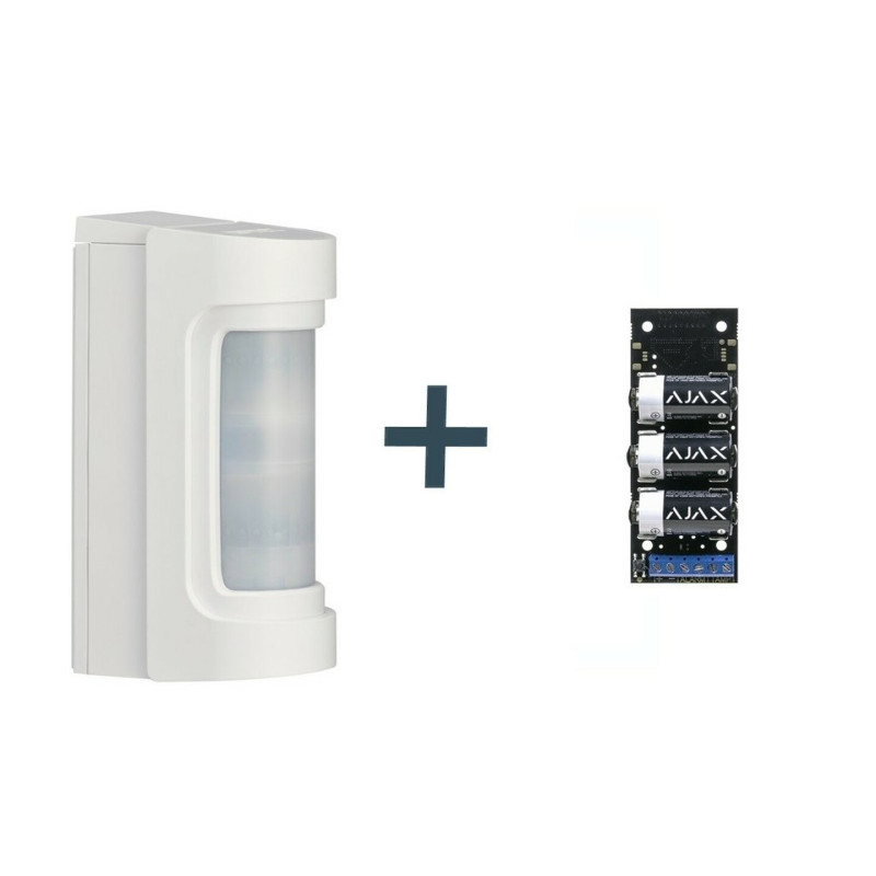 OPTEX draadloze PIR/Radar buitendetector, Wit met AM