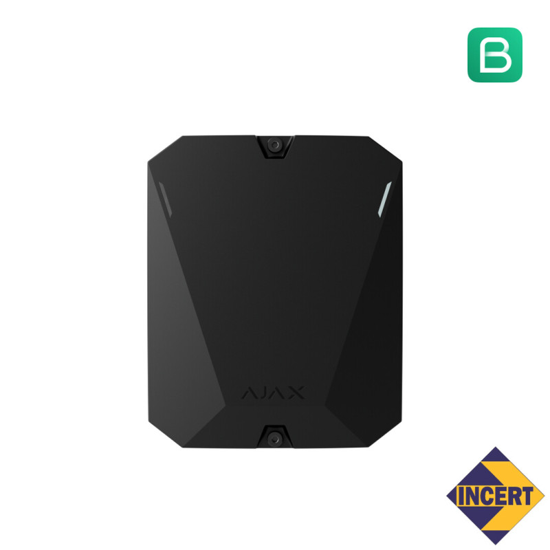 Ajax MultiTransmitter, zwart, 18 bedrade zones INCERT (3EOL)