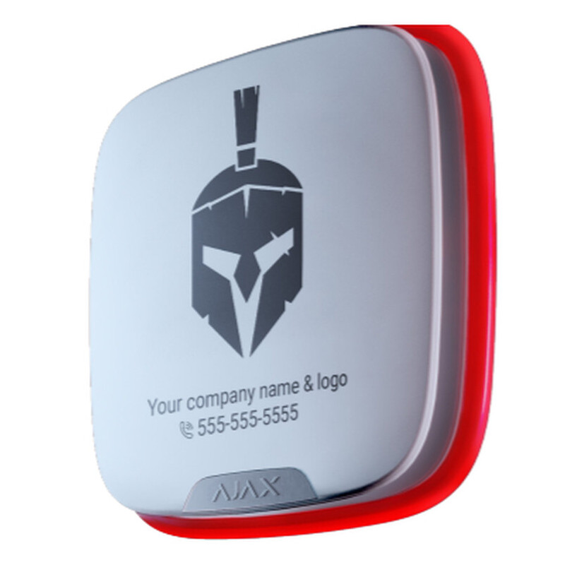 Ajax BrandPlate wit, (10 stuks) voor AJ-STREET-DD