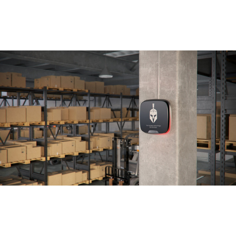 Ajax BrandPlate zwart, (10 stuks) voor AJ-STREET-DD/Z