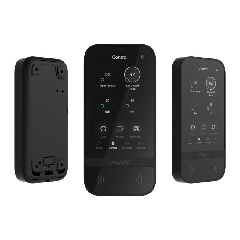 Ajax KeyPad TouchScreen, zwart