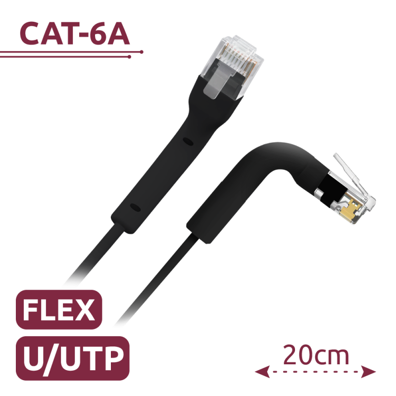 UTP6A-FLEX-02BK