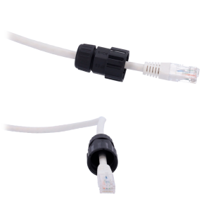 CON-RJ45-GLAND-W-BLACK