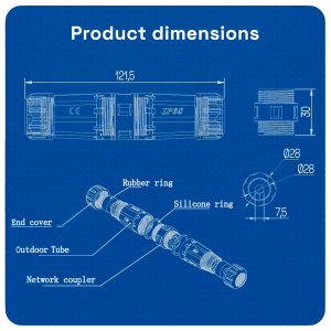 CON-RJ45-GLAND-W-BLACK