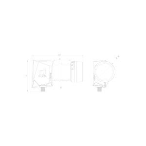Inverto IDLT-SNL412-ULTRA-OPN HGLN Ultra Single 40mm PLL LNB