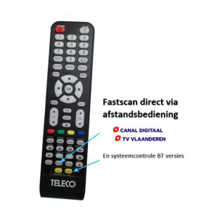 Teleco REMOTE CONTROL FOR TV TEK W9 ANDROID SMART