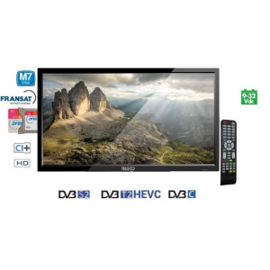 Teleco TEK 22E TV,DVB-S2/T2,9-32V,M7 Fscan + 12V zonder voet