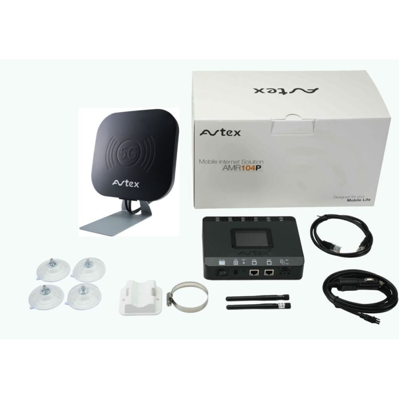 Avtex AMR105P complete kit 5G router R105X + ant. P55AN ZW.