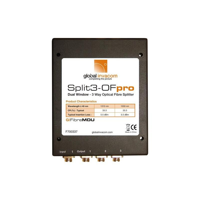 Global Invacom SPLIT 3OPro Optical Splitter 3-voudig