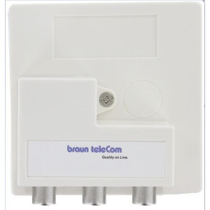 Braun Telecom POA 03 UPC Opdruk 3v IEC verdeler male