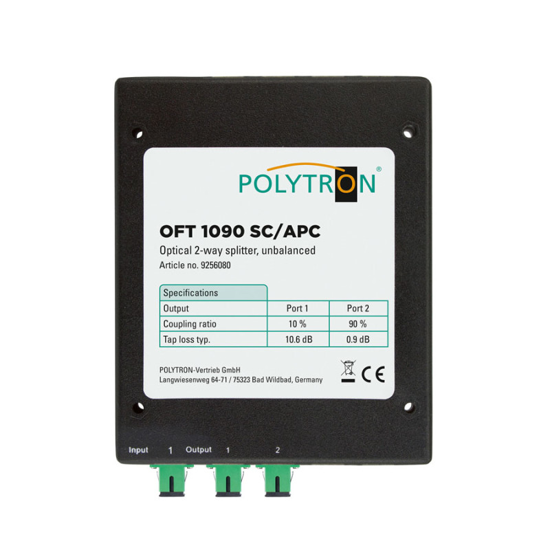 Polytron OFT 1090 SC/APC 2-weg Optische Tap 10/90