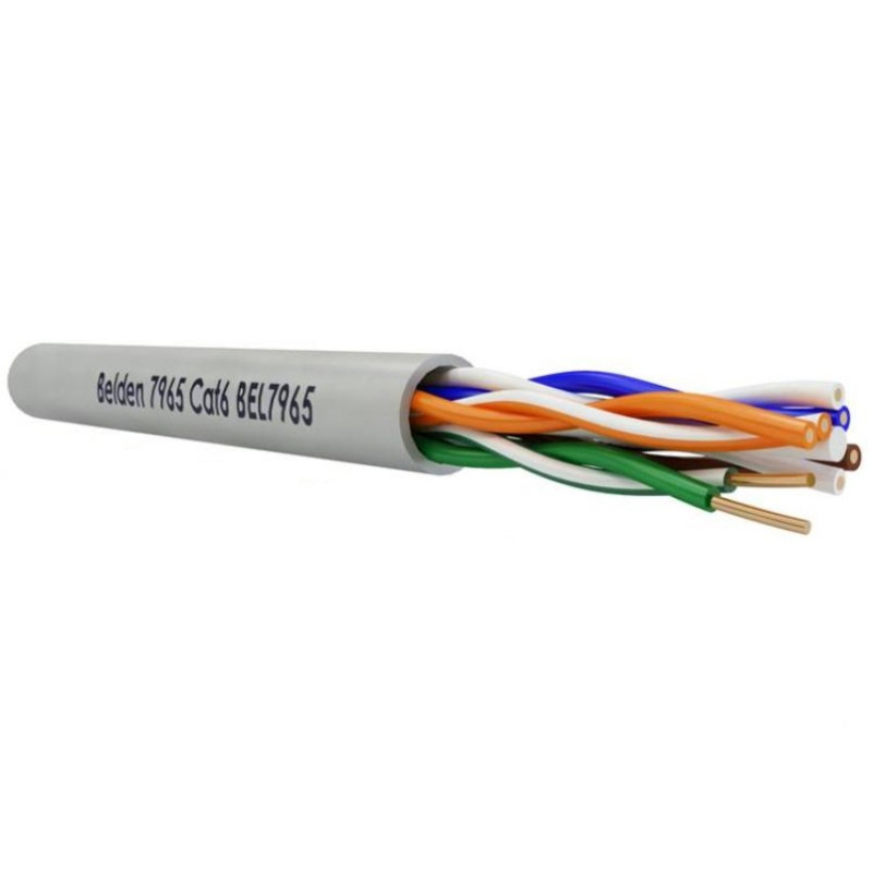 Belden CAT6 UTP Kabel 4X2XAWG23 7965E grijs doos 100m