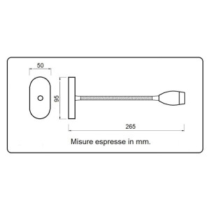 TravelLeds opb spot Ch flex led 5K 260mm Ch switch /usb