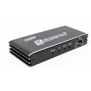 8K HDMI Splitter 1 in 2 uit
