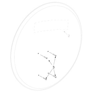 Teleco 15614 spare part Schroef M6x16 T.85