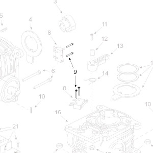 Teleco 12581 spare part Schroef M2x10 T.65/85