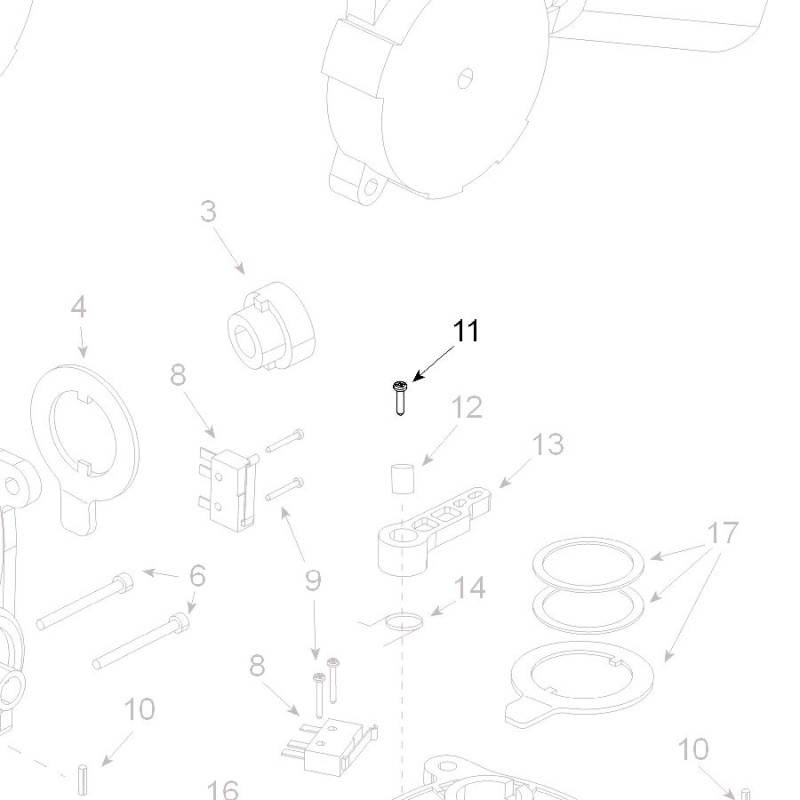Teleco 03081 spare part Schroef M5x25 T.65/85
