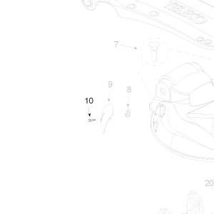 Teleco 10384 spare part Zelftapp.schroef M2.9x9.5 CL.E.65/85