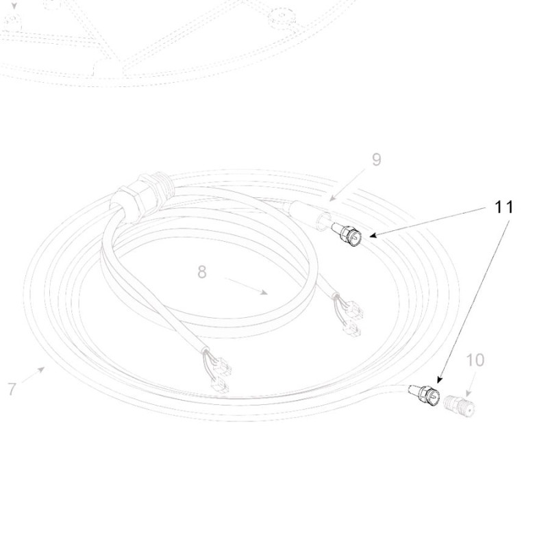 Teleco 15077 spare part F-connector 5mm F50Z CL.E.Voy.65/85