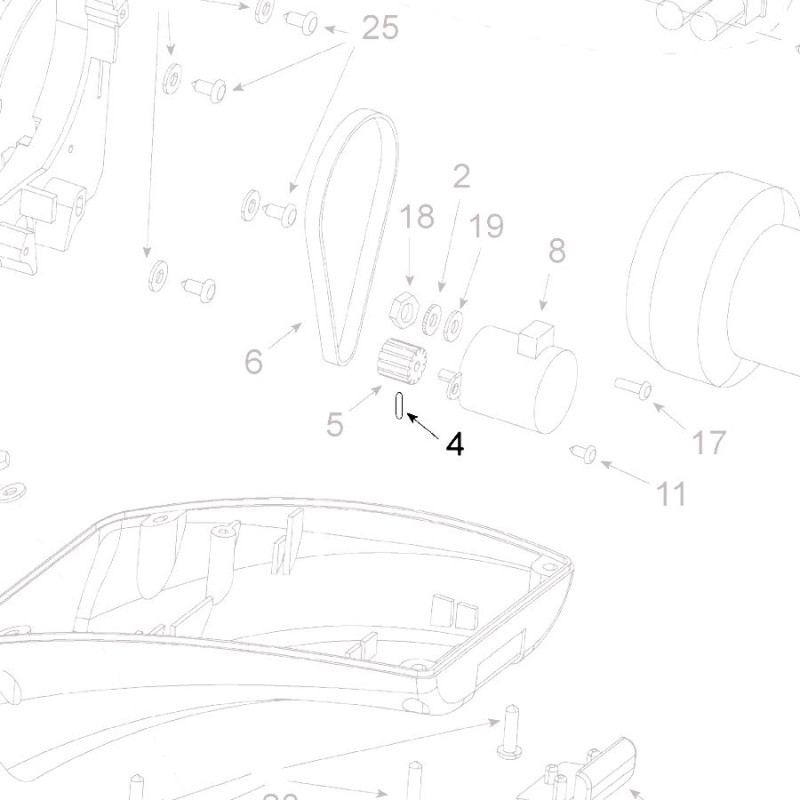 Teleco 10260 spare part stelschroef M2.5 voor pulley