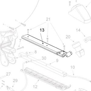 Teleco 11508 spare part Bovenkap lnb arm Voy.65