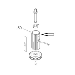Teleco 03647 spare part handgreep hefhoogteaanduiding